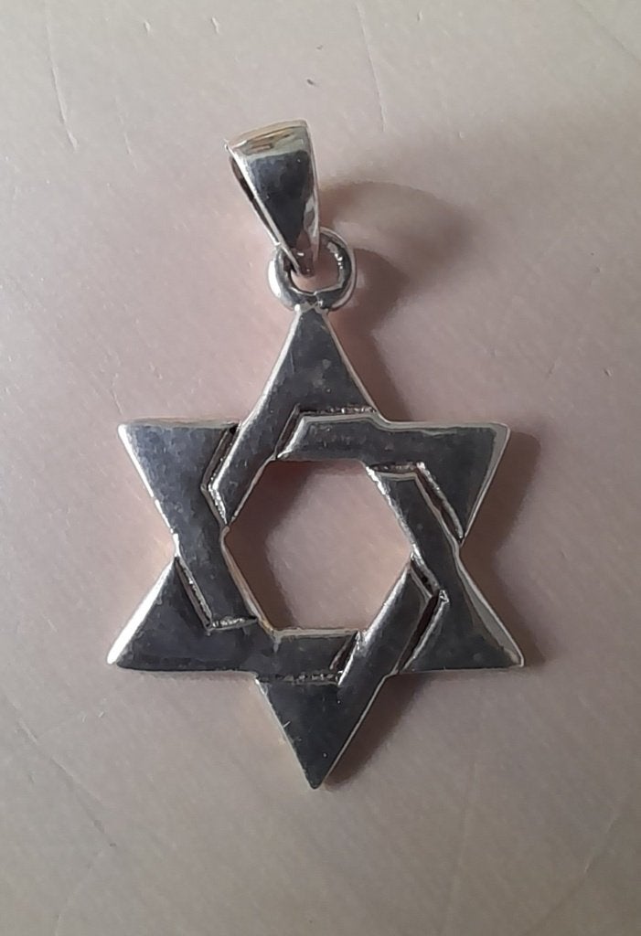 Mooie hanger zilver 925 Davidsster, Met hanger, Ophalen of Verzenden, Zo goed als nieuw, Zilver