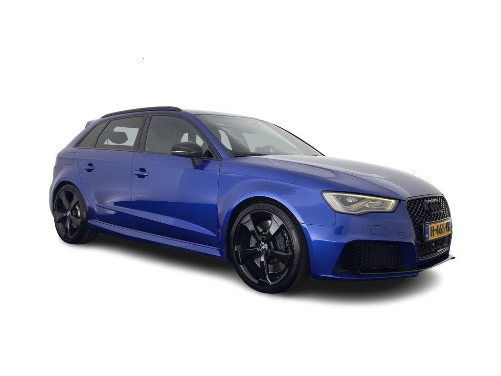 Audi RS3 Sportback 2.5 TFSI Quattro Pro Line Plus Black Opti, Auto's, Audi, Automaat, Gebruikt, Blauw, Leder