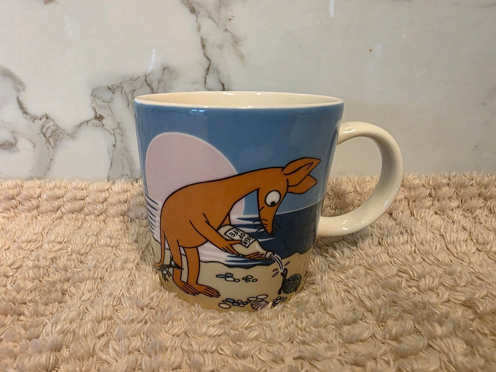Arabia Moomin Sniff mok Moomin puntgaaf, Ophalen of Verzenden, Zo goed als nieuw