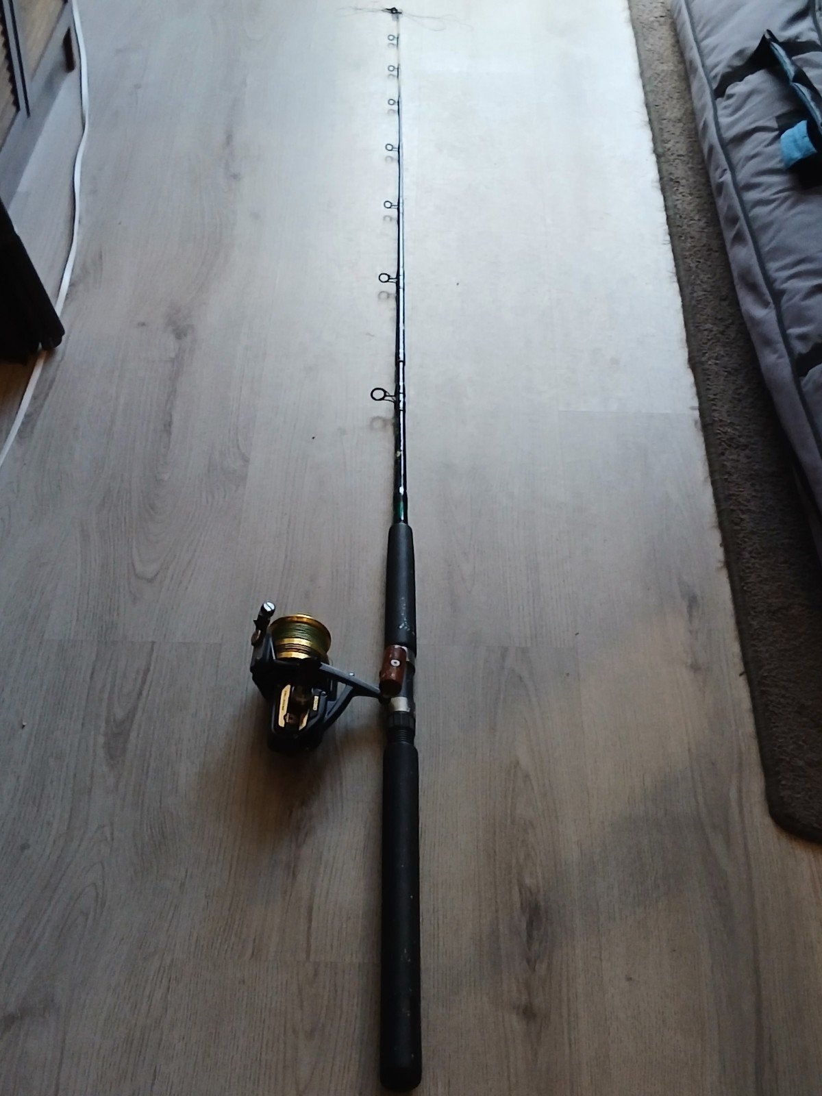 Shakespeare Ugly Stick Elite Spinning + DaiwaBG90 molen, Ophalen, Gebruikt, Complete set