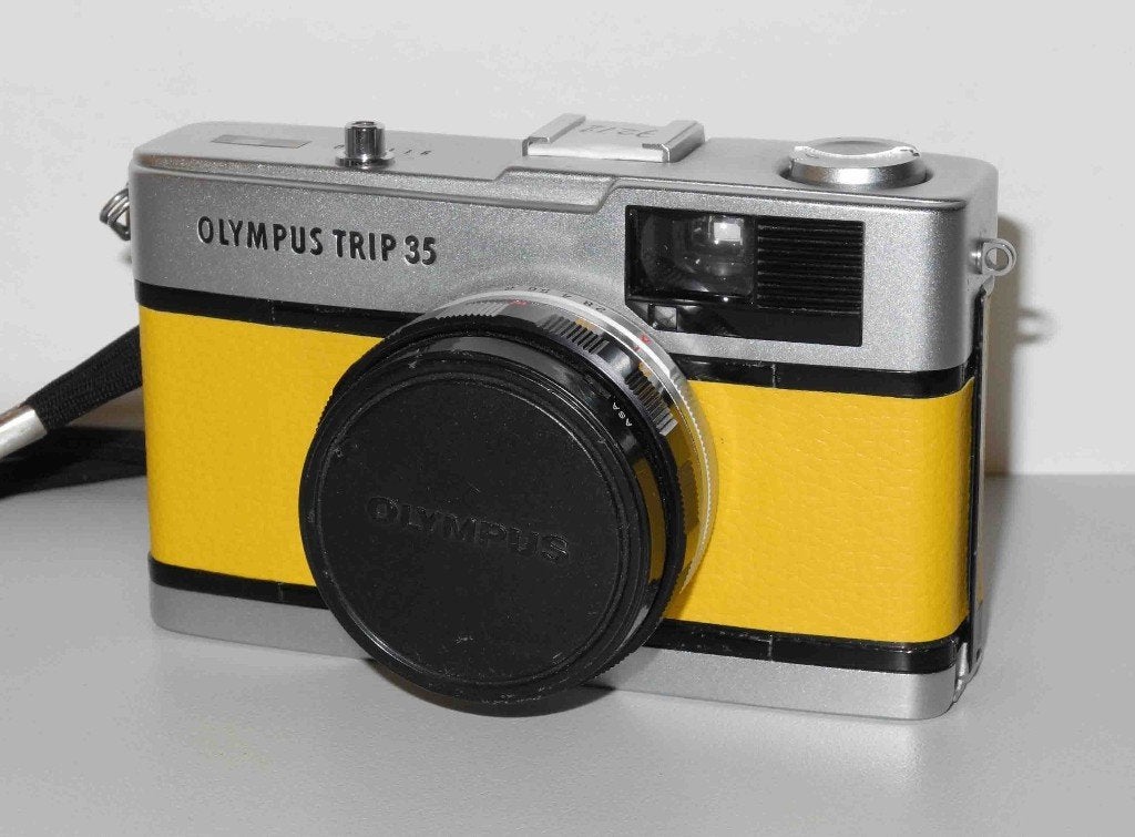 Olympus Trip 35 mint, Geel, Ophalen of Verzenden, Zo goed als nieuw, Compact, Olympus