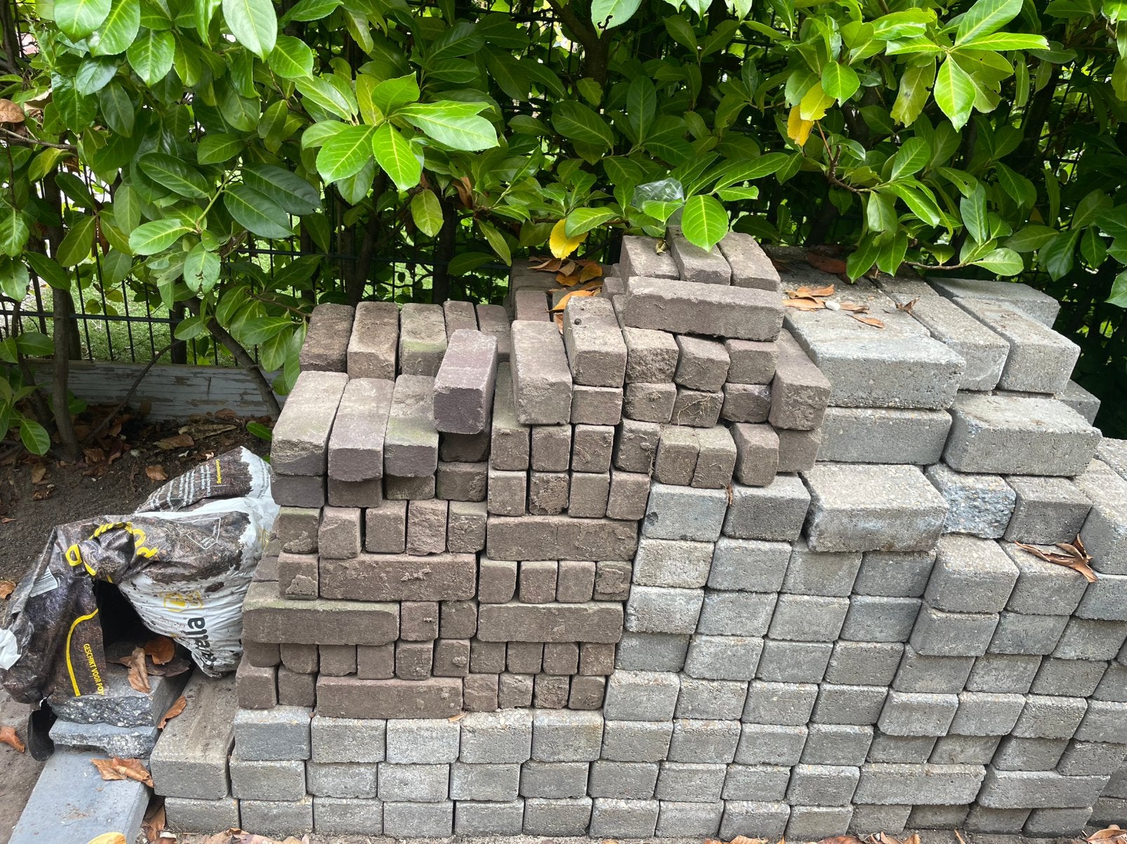 Tuintegels, Tuin en Terras, Ophalen, Gebruikt, Beton, Terrastegels