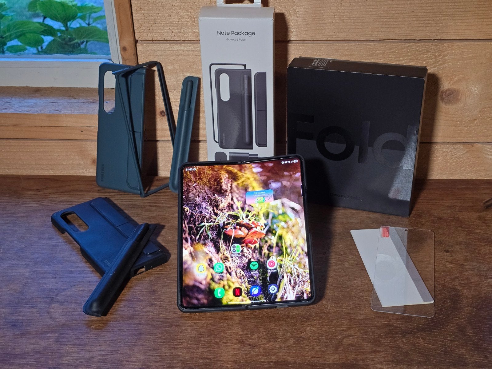 Samsung Galaxy Z Fold4 256GB (Met S Pen), Zwart, Touchscreen, Ophalen of Verzenden, Zo goed als nieuw