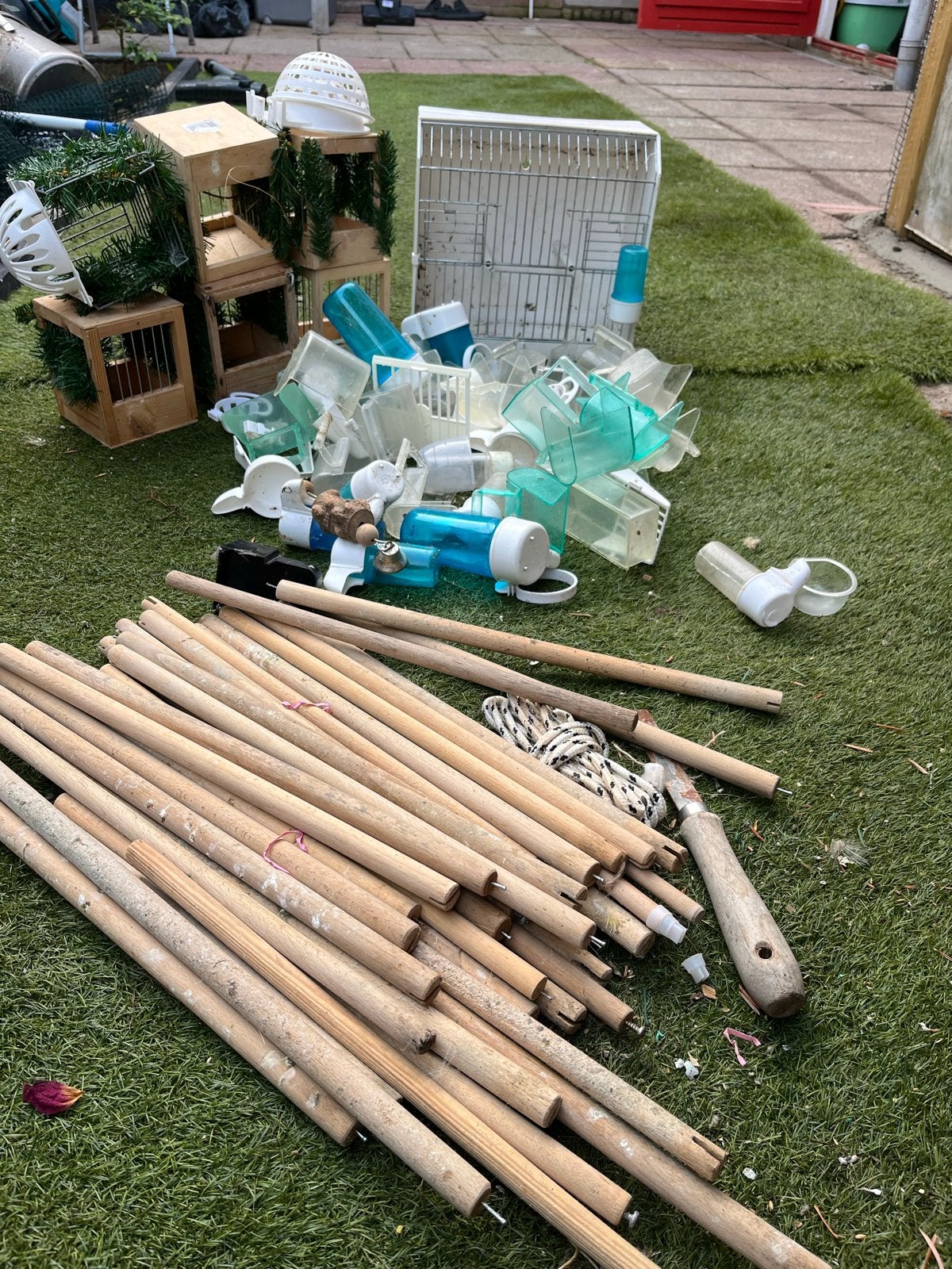 Vogelkooi, vogelhuisjes en accessoires – alles €20, Dieren en Toebehoren, Ophalen of Verzenden