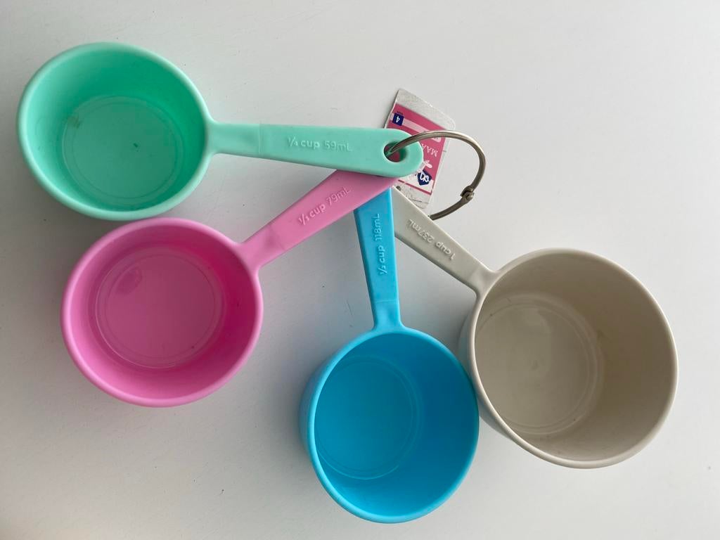 Maatschepjes set van 4, Overige typen, Kunststof, Nieuw, Ophalen of Verzenden