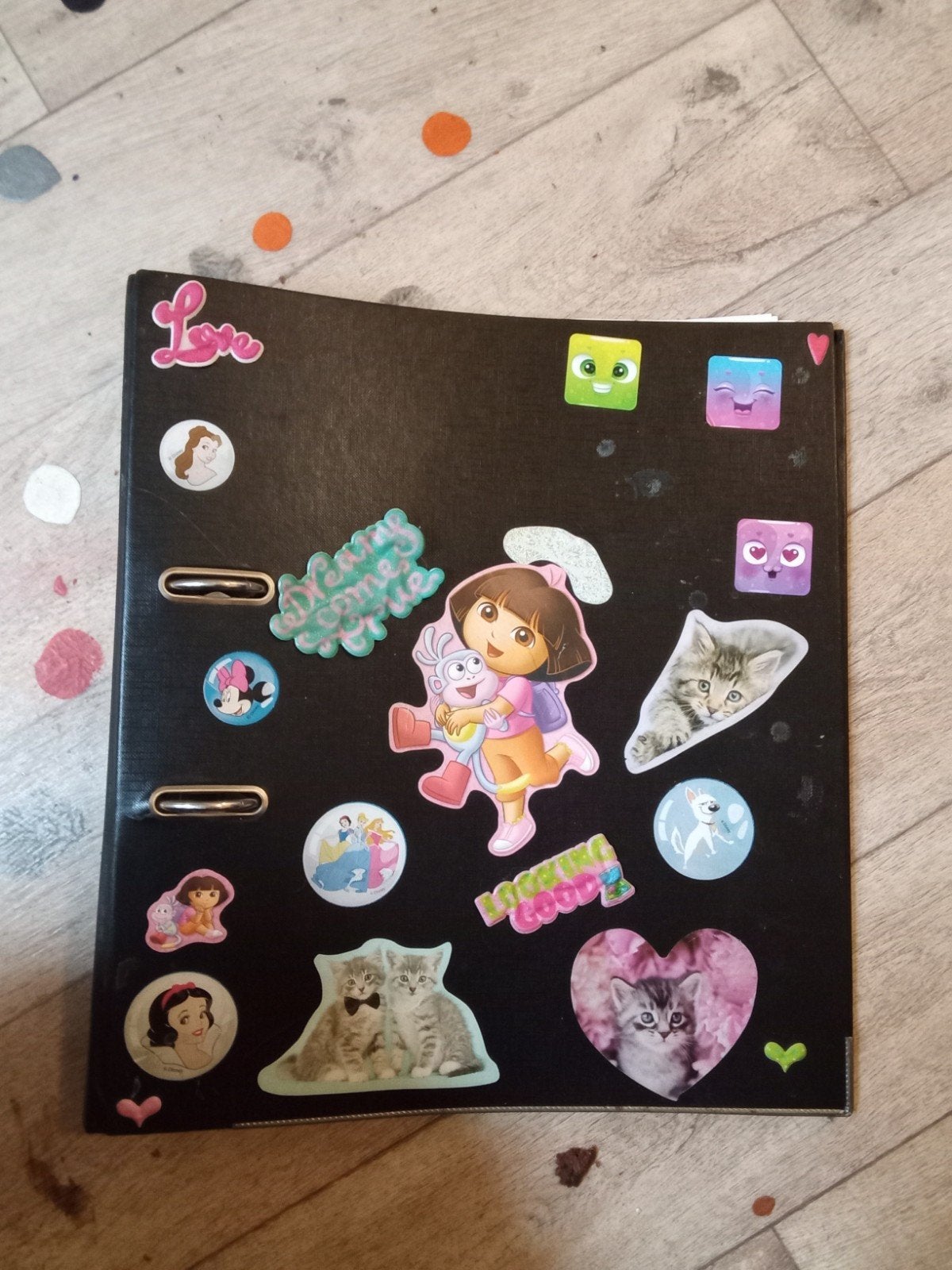 mooie map met stickers erop onbeschadigd 40 cm ongeveer, Verzamelen, Ophalen of Verzenden, Overige typen