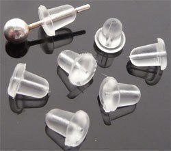 100 stuks siliconen oorbellendopjes, Overige materialen, Overige kleuren, SINO-SEAR GmbH, Feuerbachstrasse 11, 14471 Potsdam, Germany