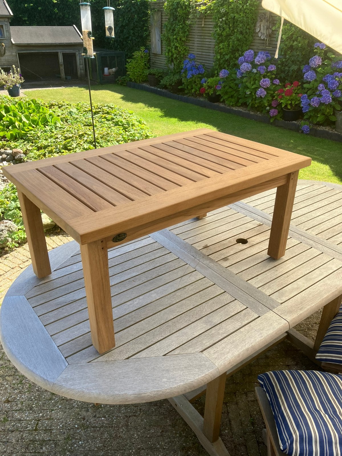 Teakhouten tafel, Ophalen, Nieuw, Rechthoekig, Teakhout