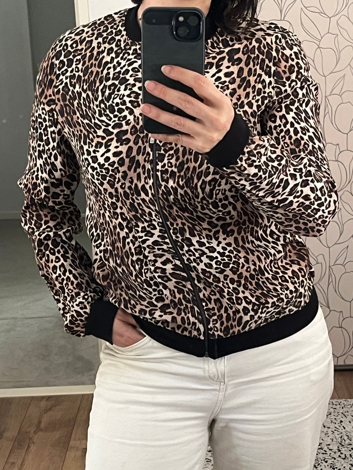 Nieuwe Eksept Leopard Bomberjack - Maat S, Ophalen of Verzenden, Nieuw, Maat 36 (S), Bruin