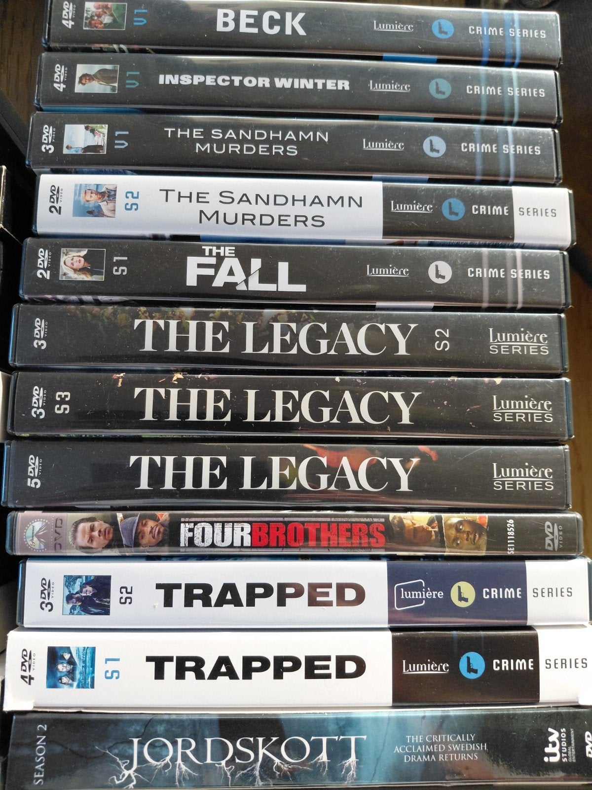 Verzameling Scandinische crimeseries 203 dvd's van Lumière, Alle leeftijden, Ophalen of Verzenden, Zo goed als nieuw