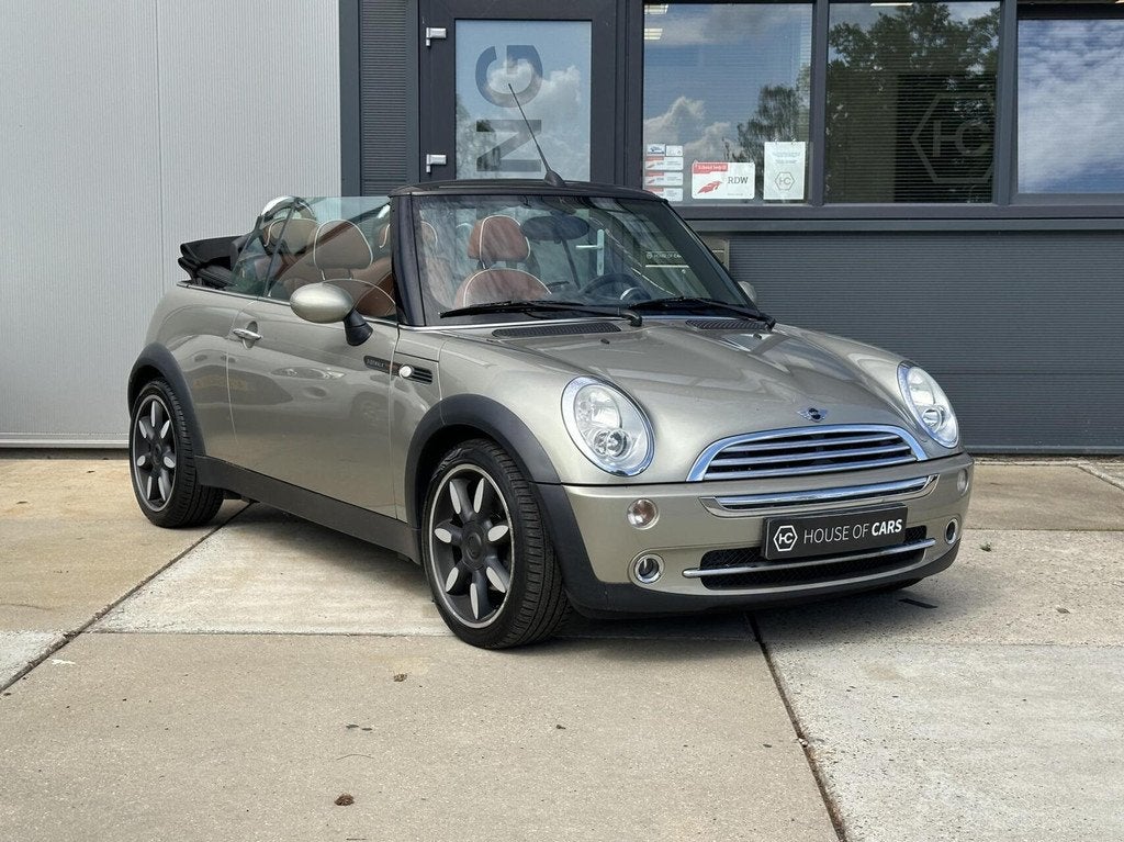 Mini Cabrio 1.6 Cooper Sidewalk Airco Cruise Leder NAP, Auto's, Mini, Bedrijf, Te koop, Cabrio, ABS, Airbags, Airconditioning