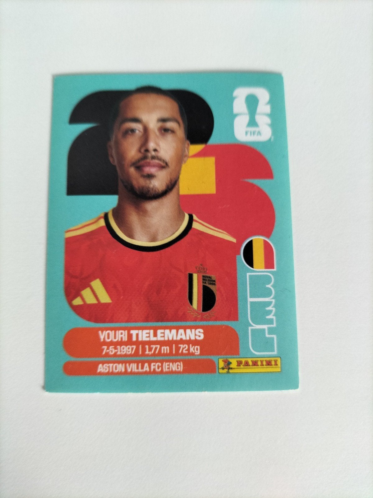 Youri Tielemans Panini FIFA World Cup 2026 Sticker BEL 9, Ophalen of Verzenden, Nieuw, Sport