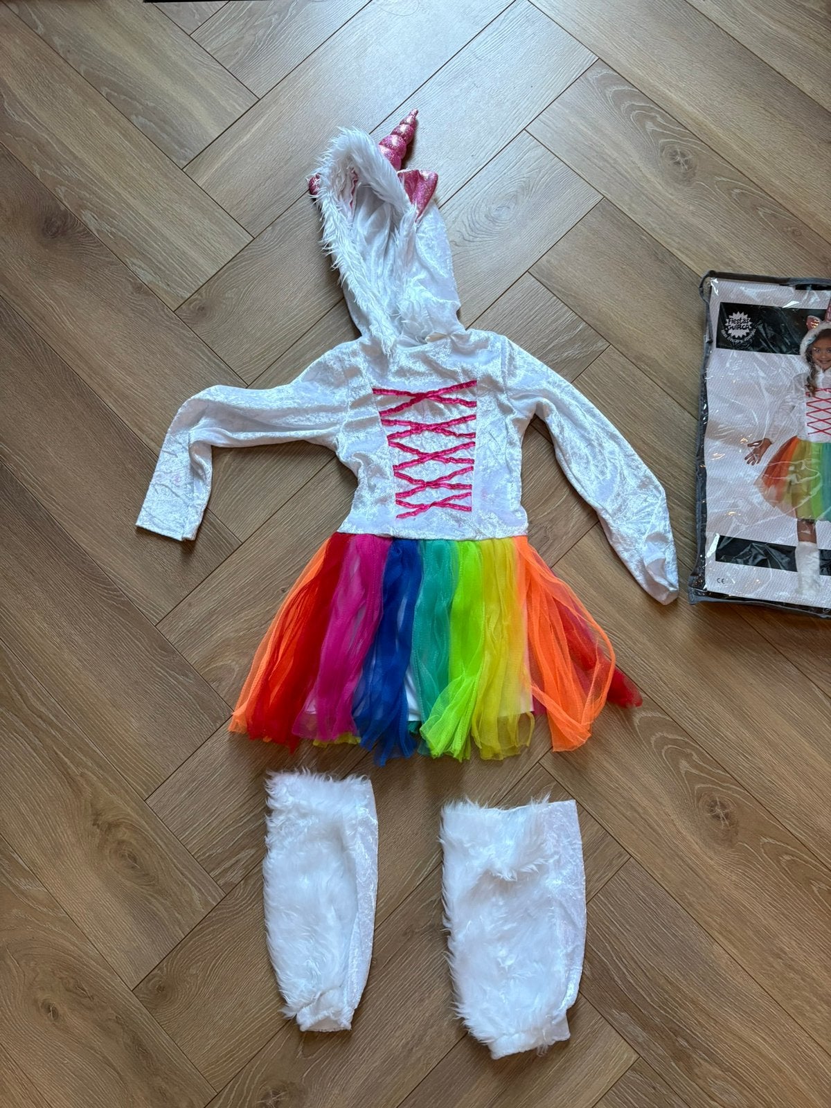 Carnavalspakje eenhoorn, Ophalen, Gebruikt, 104 of kleiner, Meisje