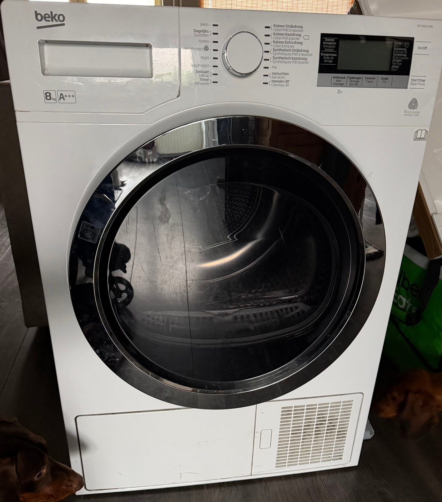 Warmtepomp droger beko 8kg A+++, Ophalen, 6 tot 8 kg, Gebruikt, Overige typen
