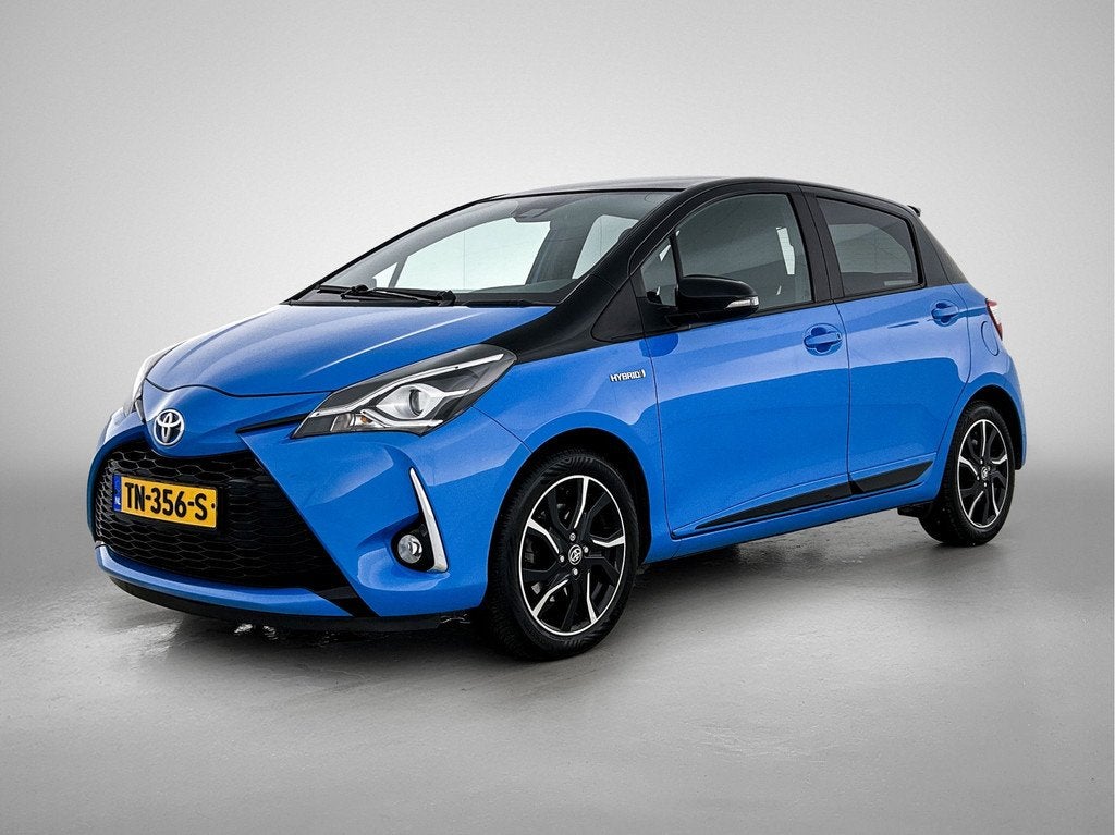 Toyota Yaris 1.5 Hybrid SkyBlue (bj 2018, automaat), Auto's, 1497 cc, Euro 6, 4 cilinders, Blauw