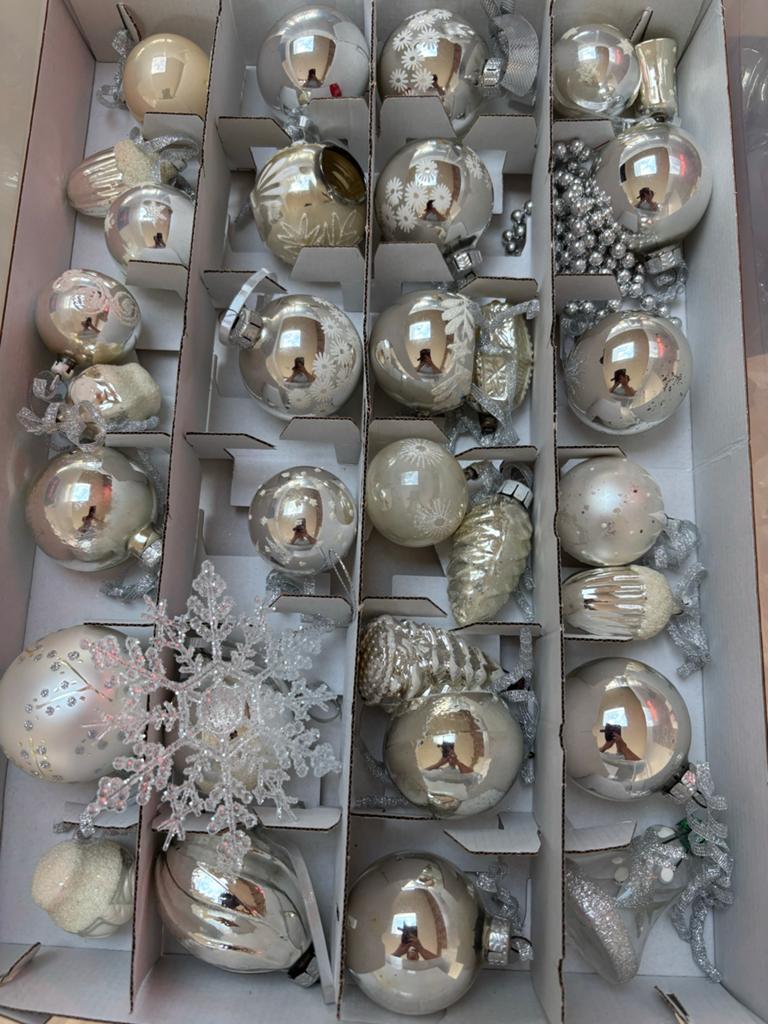 Vintage Kerstballen, Diversen, Kerst, Ophalen, Gebruikt