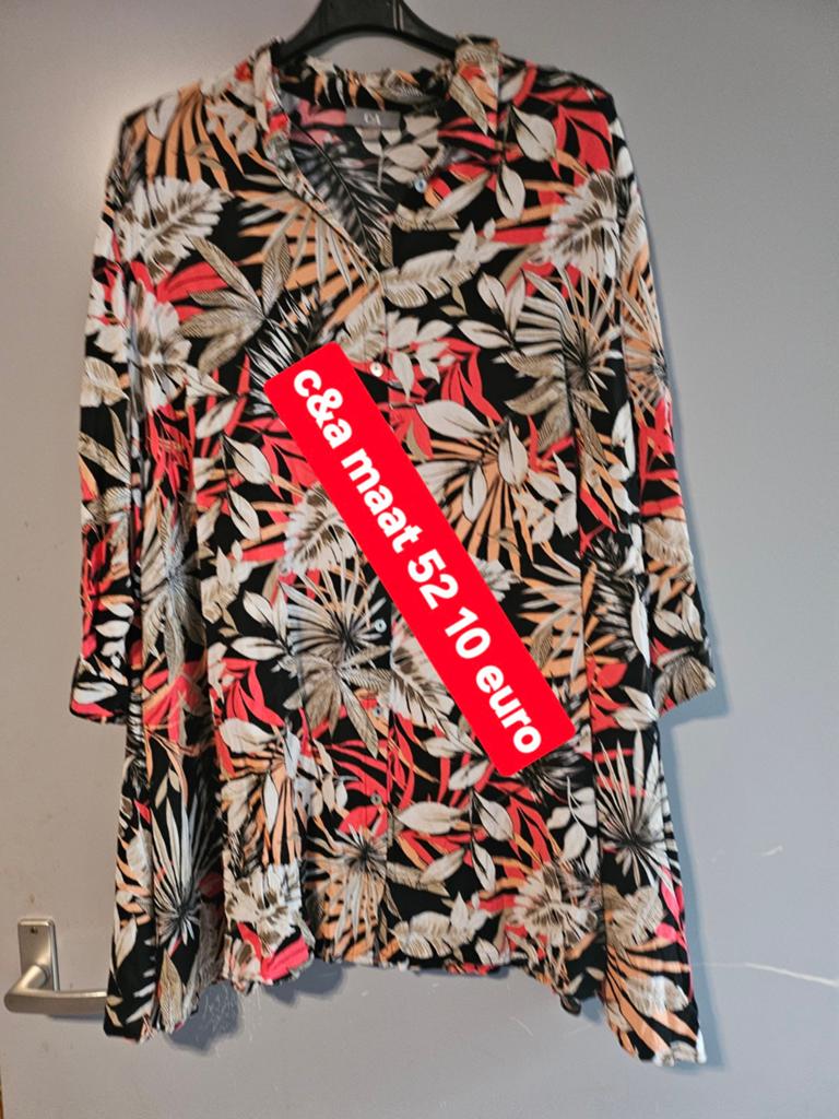 C.a maat 52, Ophalen of Verzenden, Zo goed als nieuw, Maat 46/48 (XL) of groter, Zwart