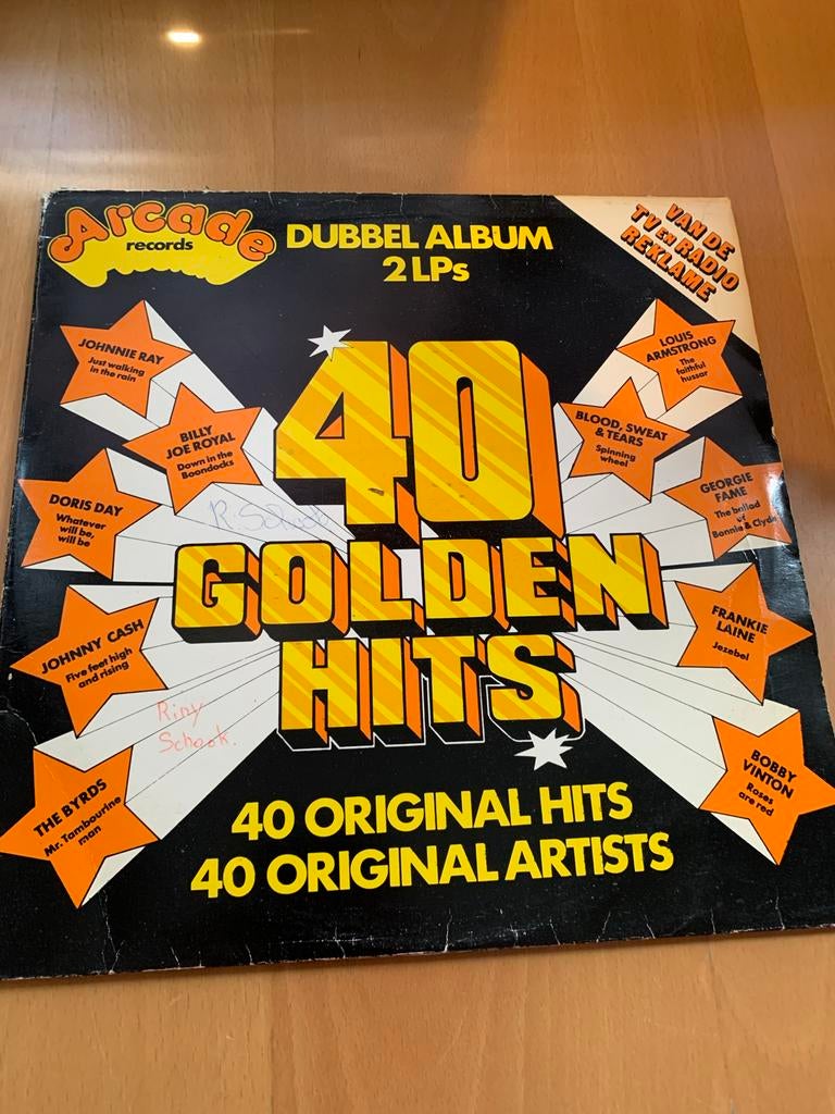 40 Golden Hits - Dubbel LP - Diverse Artiesten (Arcade Recor, Dubbel-LP, Ophalen of Verzenden, Gebruikt, 12 inch