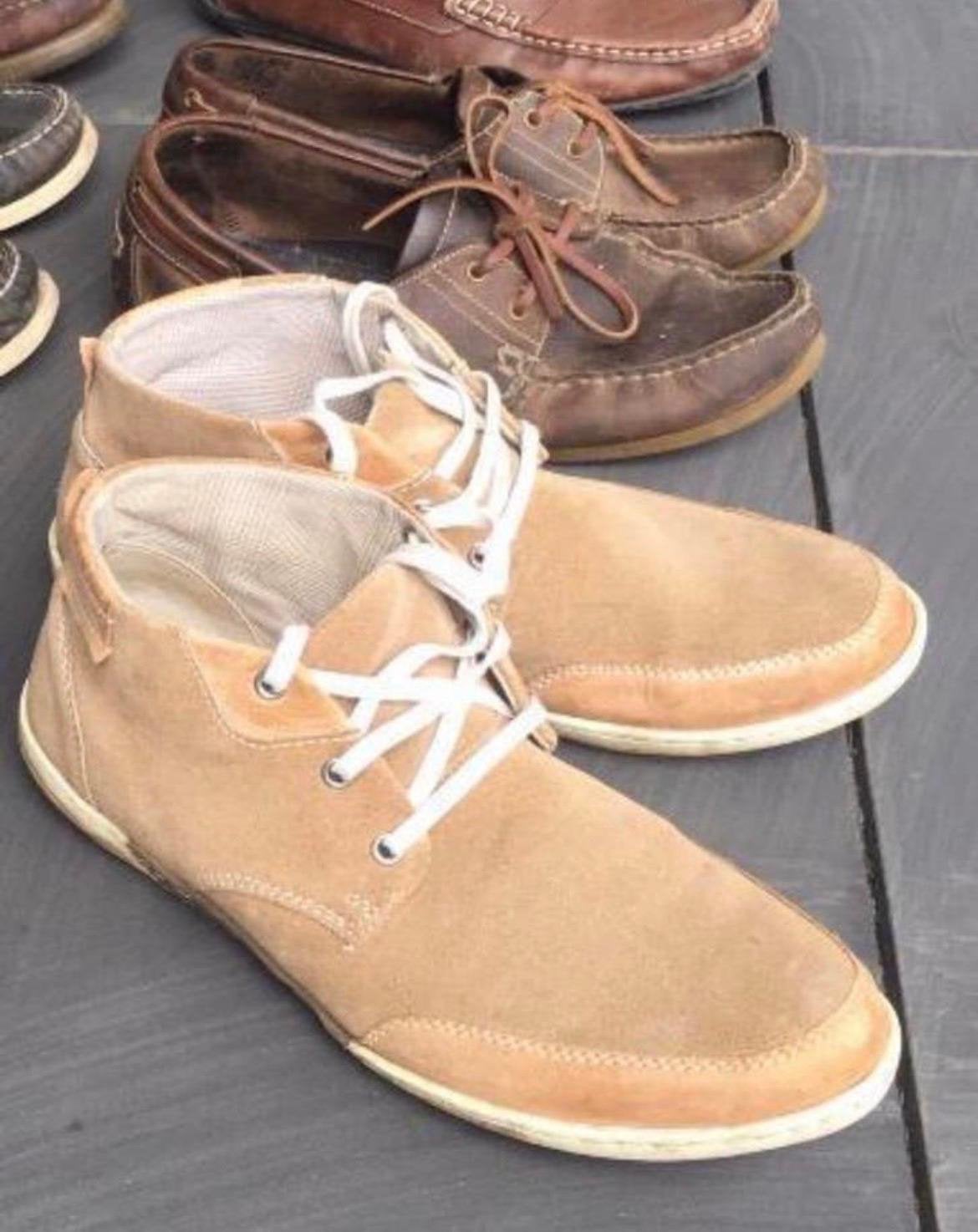 Pier One suède beige bootschoenen maat 41, Kleding | Heren, Schoenen, Ophalen, Overige kleuren, Boots, Gedragen