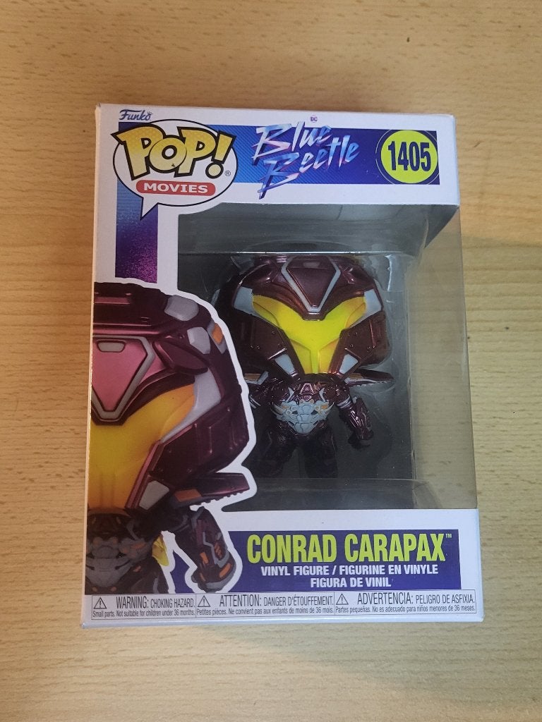 Funko Pop! Blue Beetle - Conrad Carapax #1405, Verzamelen, Poppetjes en Figuurtjes, Zo goed als nieuw, Ophalen of Verzenden