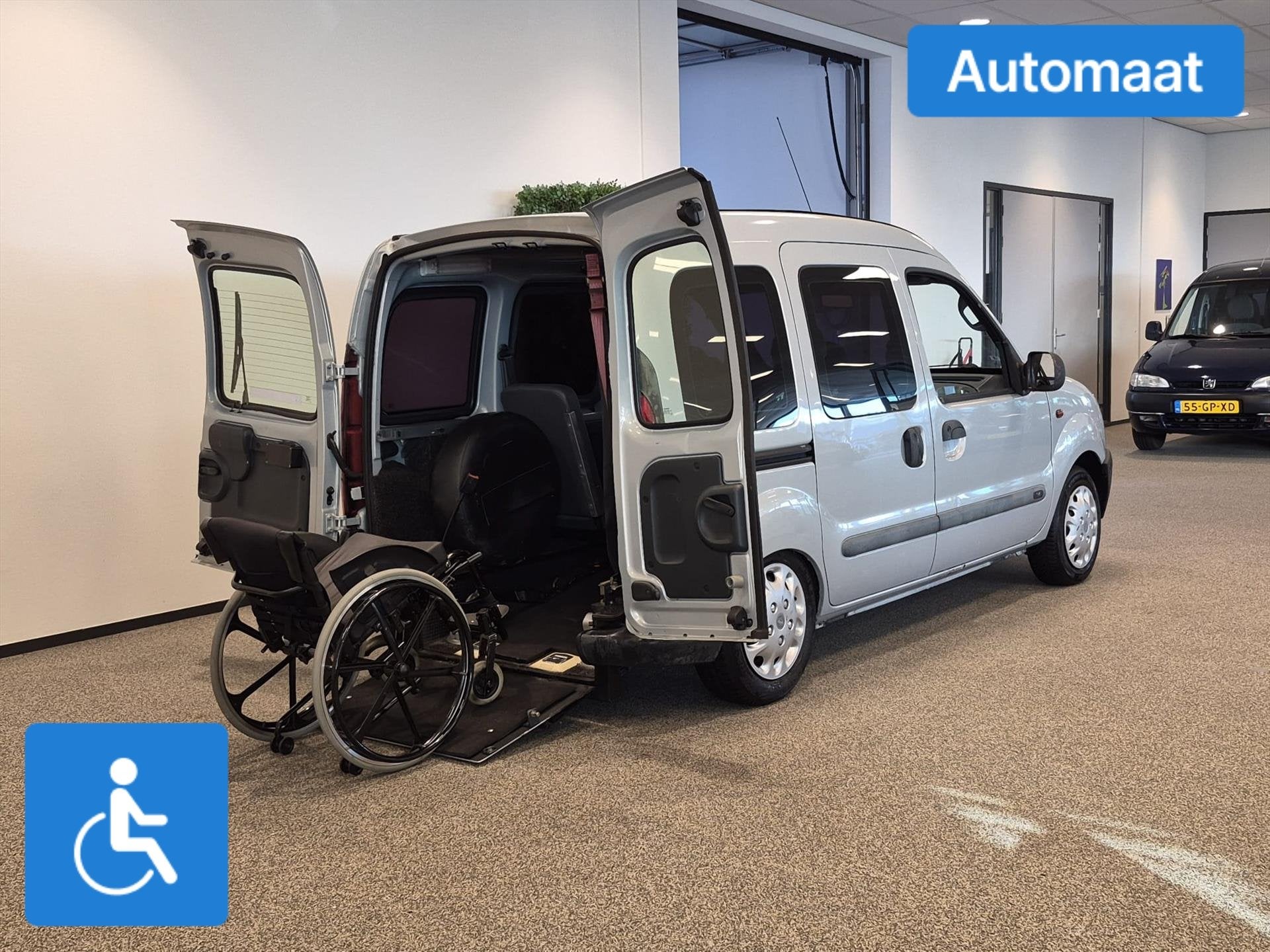 Renault Kangoo Rolstoelauto Automaat (airco), Auto's, Automaat, 12 maanden, Stof, Overige carrosserieën