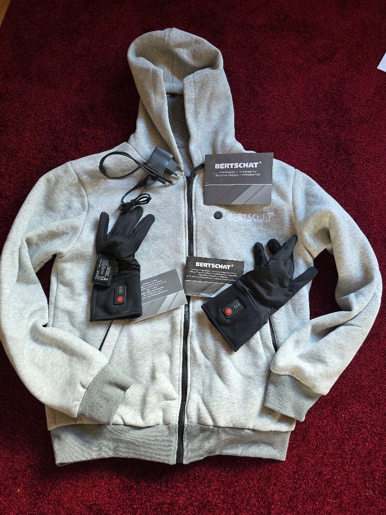 Bertschat verwarmde vest en handschoenen, Ophalen of Verzenden, Zo goed als nieuw, Maat 52/54 (L), Handschoenen