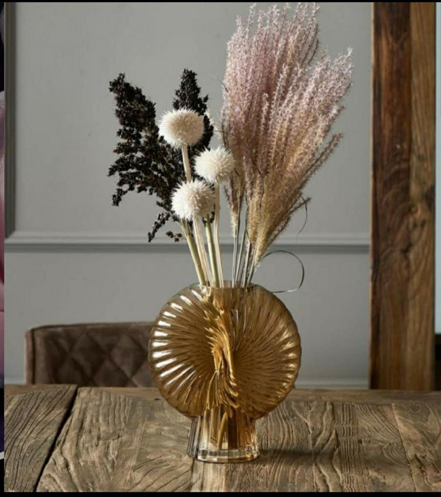 Riviera maison shell vase, Ophalen, Overige kleuren, Nieuw, Glas