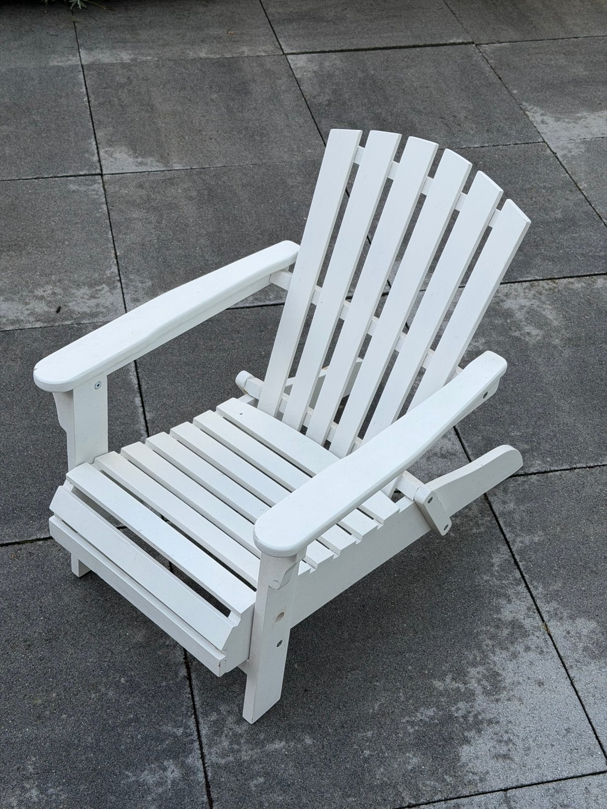 Riviera Maison Adirondack kinderstoel - wit hout, Tuin en Terras, Ophalen, Gebruikt, Hout