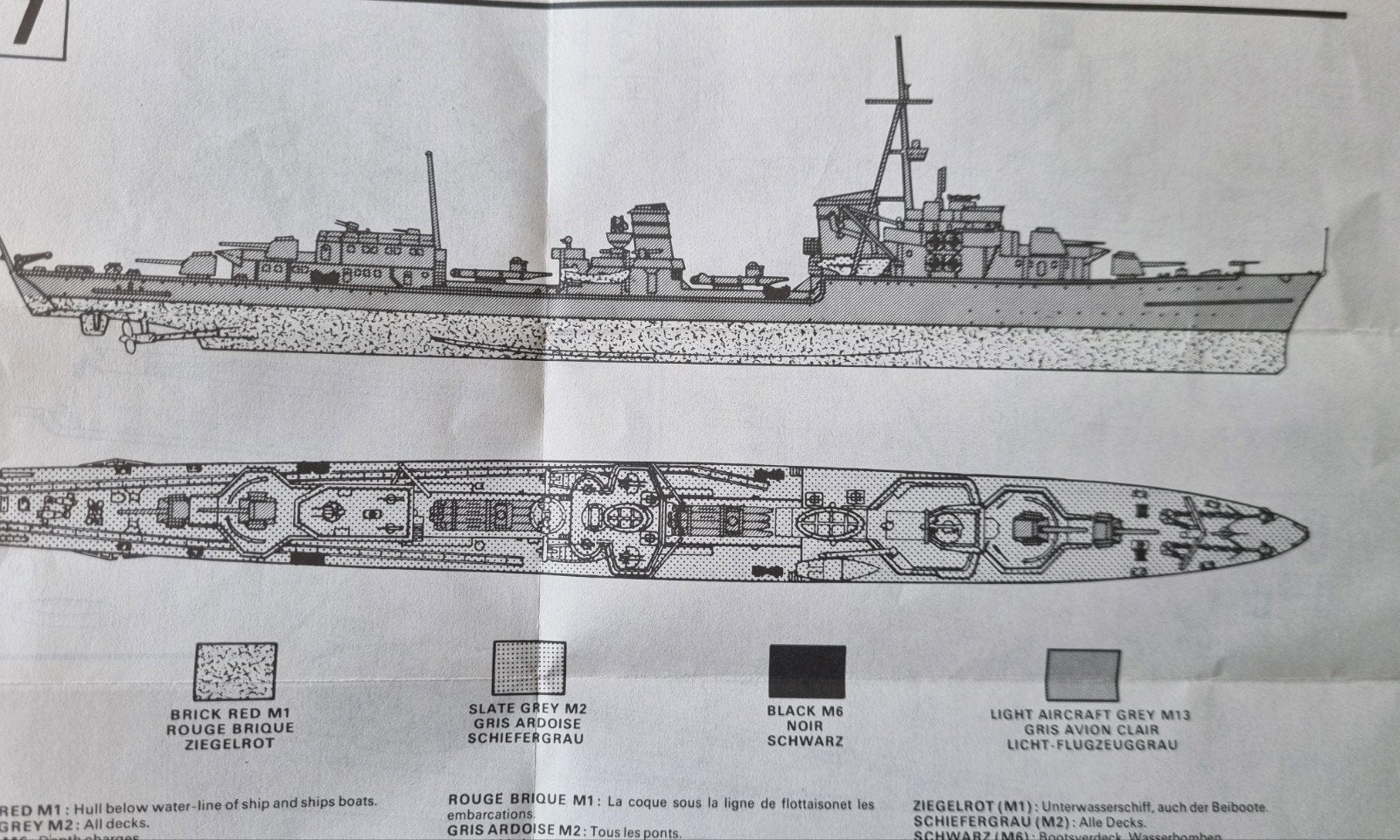 Airfix 02205-9 Narvik Class German Destroyer 1:600 z/doos, 1:200 of kleiner, Airfix, Ophalen of Verzenden, Airfix