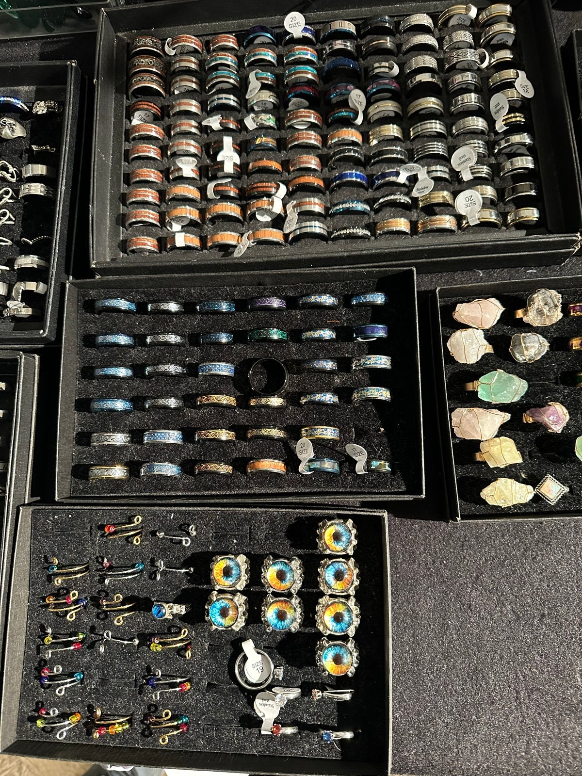 Partij sieraden RVS - 1000 stuks, Sieraden, Tassen en Uiterlijk, Ophalen, Verkophoekgoes@outloock.com, IJzer of Staal, Nieuw