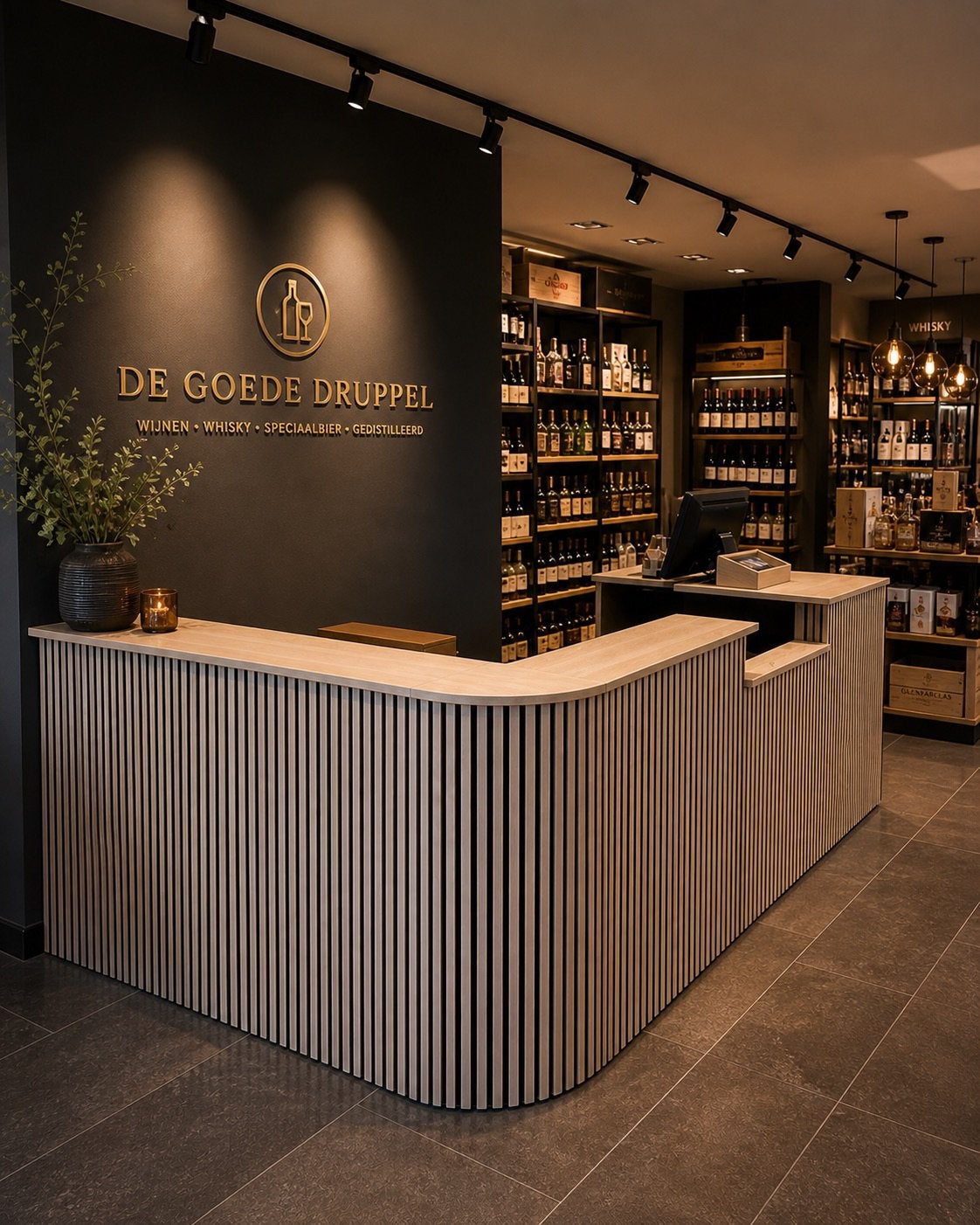 Balie, bar eiken buitenkeuken, Ophalen, Nieuw