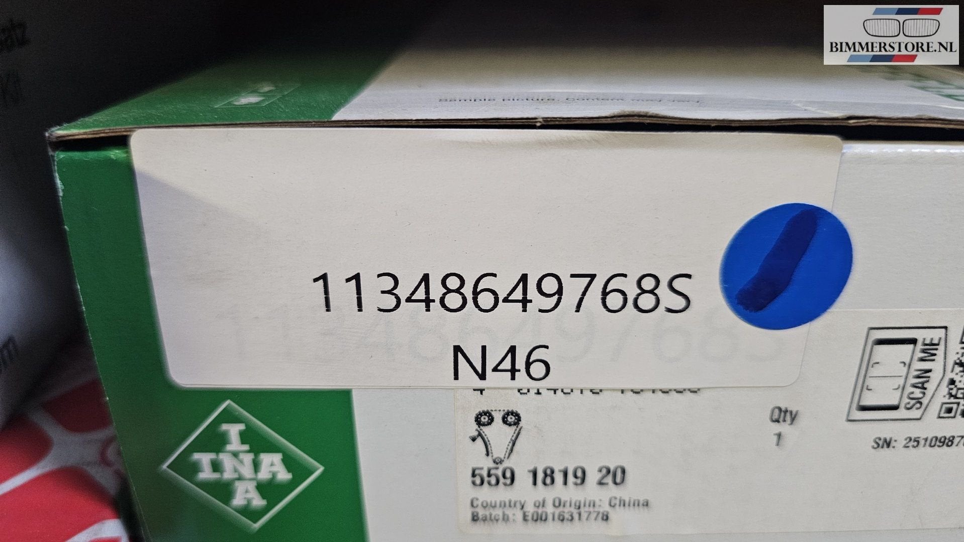Foto 4 van Distributiekettingset Ina  559181920 BMW 1 / 3  X1 X3 Z4 met