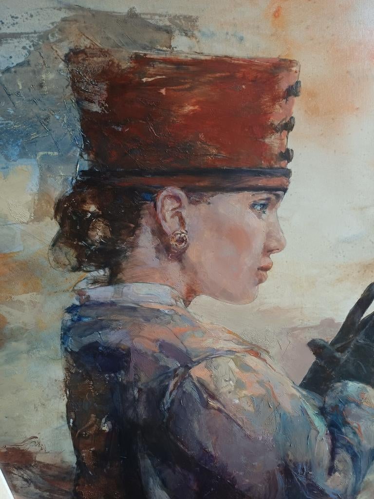 Ukraïnse vrouw met klassieke hoed , Paul Rouwette, Antiek en Kunst, Ophalen