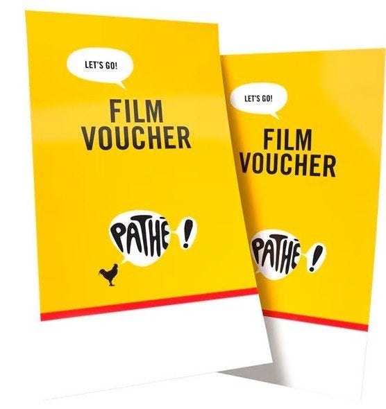 Pathé bioscoopkaartjes - 6 stuks - geldig ma t/m zo, Drie personen of meer, Vrijkaartje alle films