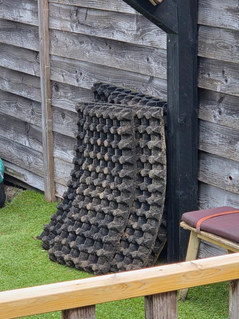 Rubberen mat vlak, Tuin en Terras, Ophalen, Minder dan 10 m²