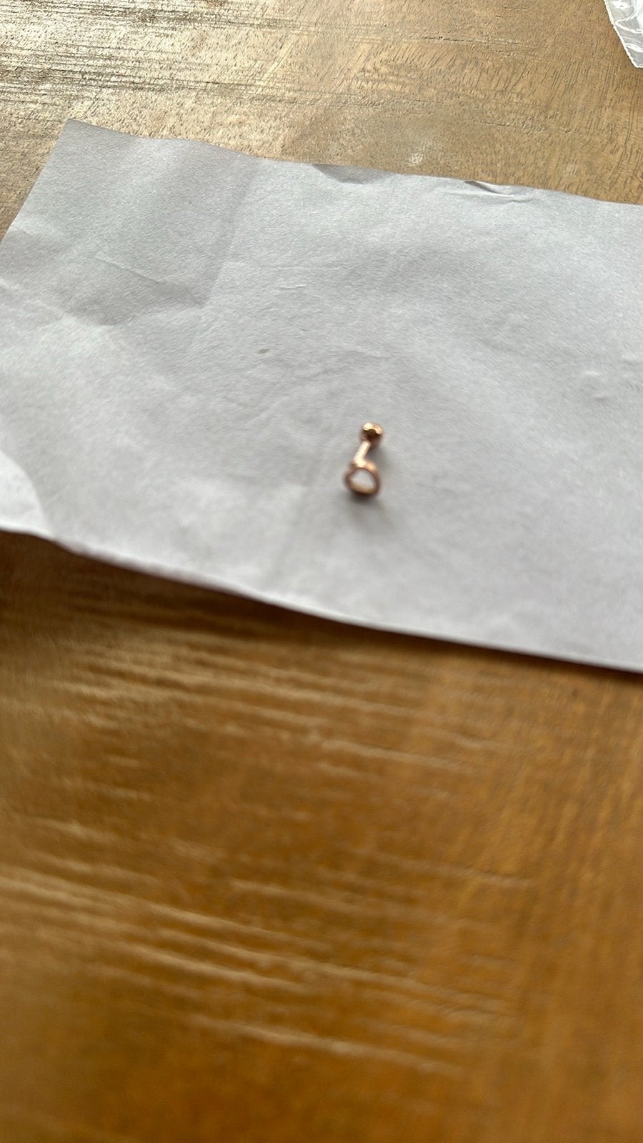 Kraakbeen Oorpiercing - Goudkleurig, Ophalen of Verzenden, Nieuw, Overige materialen, Oor- of Traguspiercing