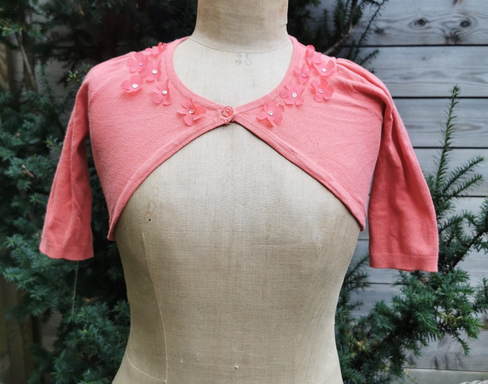 Steps Roze Bolero met Bloemen, Ophalen of Verzenden, Zo goed als nieuw, Meisje, Trui of Vest