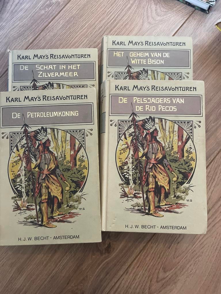 4 boeken Karl May's Reisavonturen - H.J.W. Becht, Ophalen of Verzenden, Gelezen