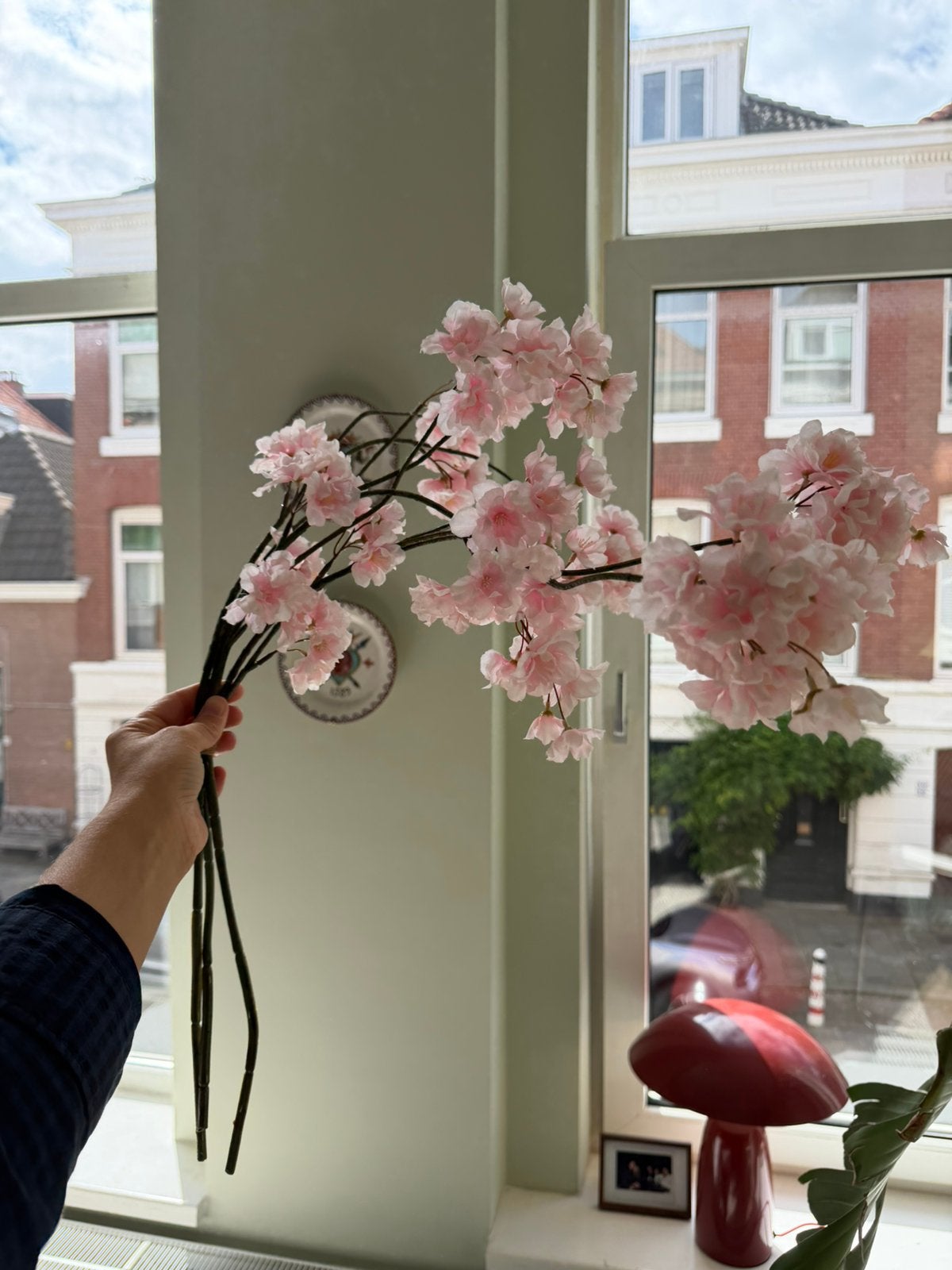 Hoge kwaliteit zijde bloemen (bloesem), Ophalen of Verzenden, Zo goed als nieuw
