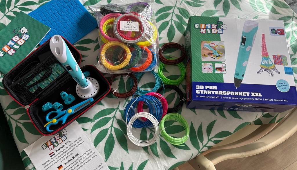 3D Pen Starterkit - Fits4Kids met veel filament, Computers en Software, 3D Printers, Ophalen of Verzenden, Zo goed als nieuw