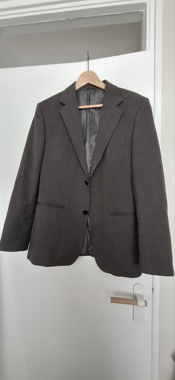 Zaatxchi Collezione Heren Blazer Maat S Grijs, Kleding | Heren, Ophalen of Verzenden, Zo goed als nieuw, Grijs, Zaatxchi Collezione