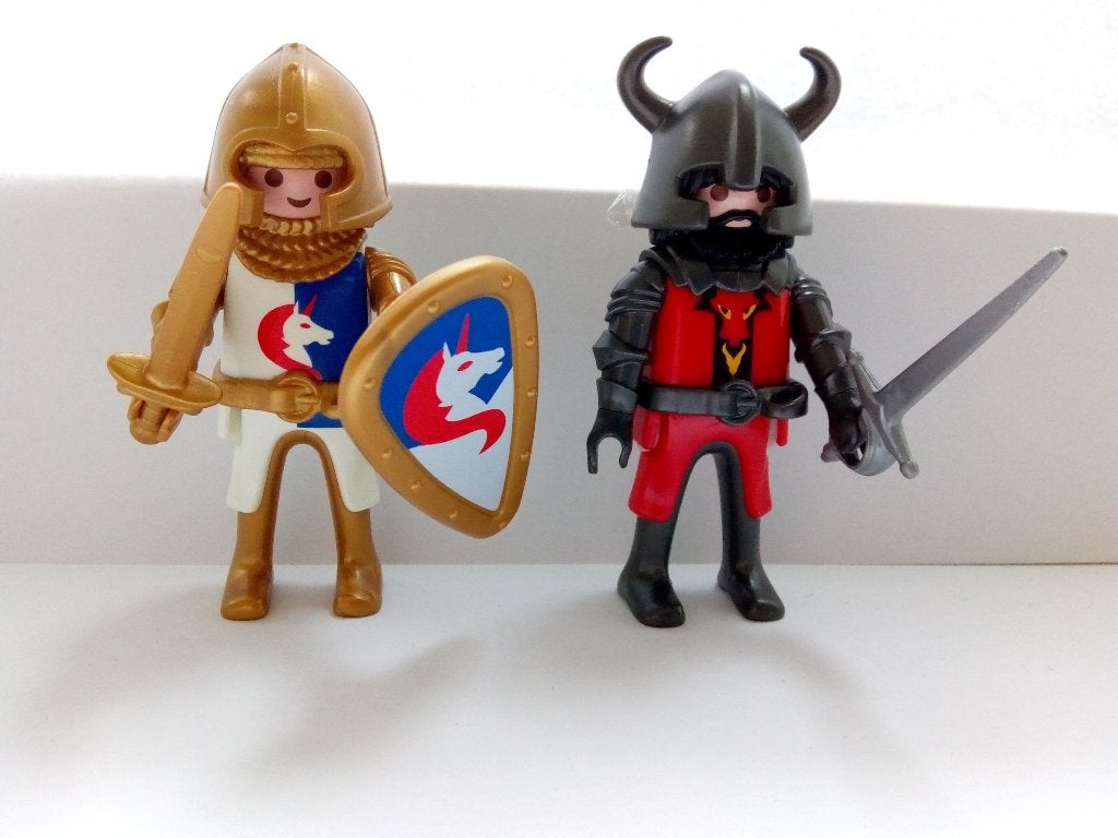 Playmobil set 5815 duopack ridders, Ophalen of Verzenden, Gebruikt