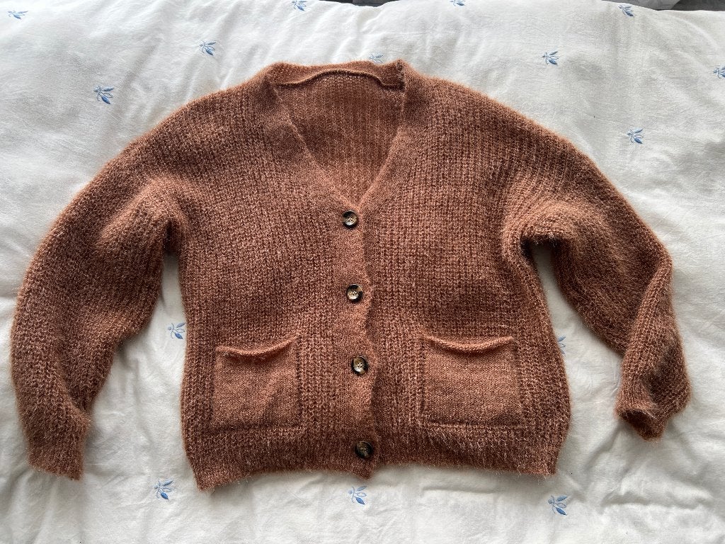 “Made in Italy”Prachtig bruin wollen vest met wol M, Kleding | Dames, Truien en Vesten, Maat 38/40 (M), Made in Italy, Bruin, Ophalen of Verzenden