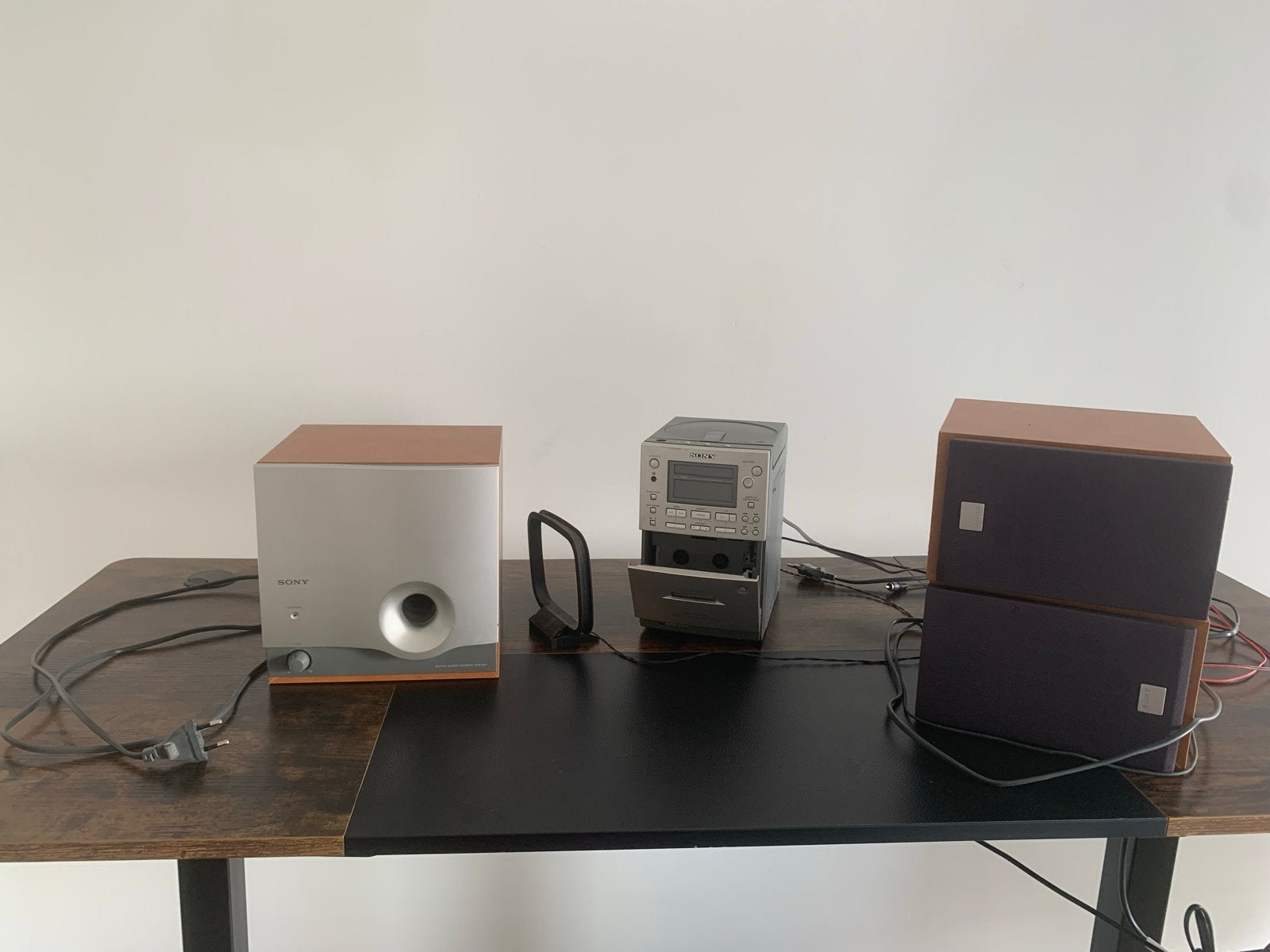 Sony PMC-D407L Personal Component System met Subwoofer, Ophalen, Gebruikt, Cassettedeck, Microset