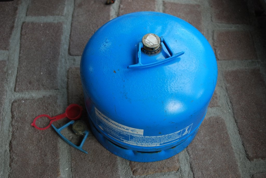 campinggaz fles 2kg, Ophalen, Gebruikt