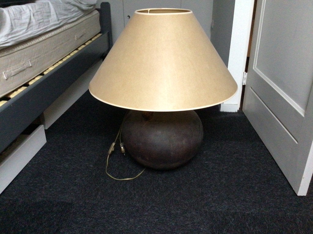Stenen tafellamp, Huis en Inrichting, Overige merken, Met kap, Overige fittingen, Kunststof