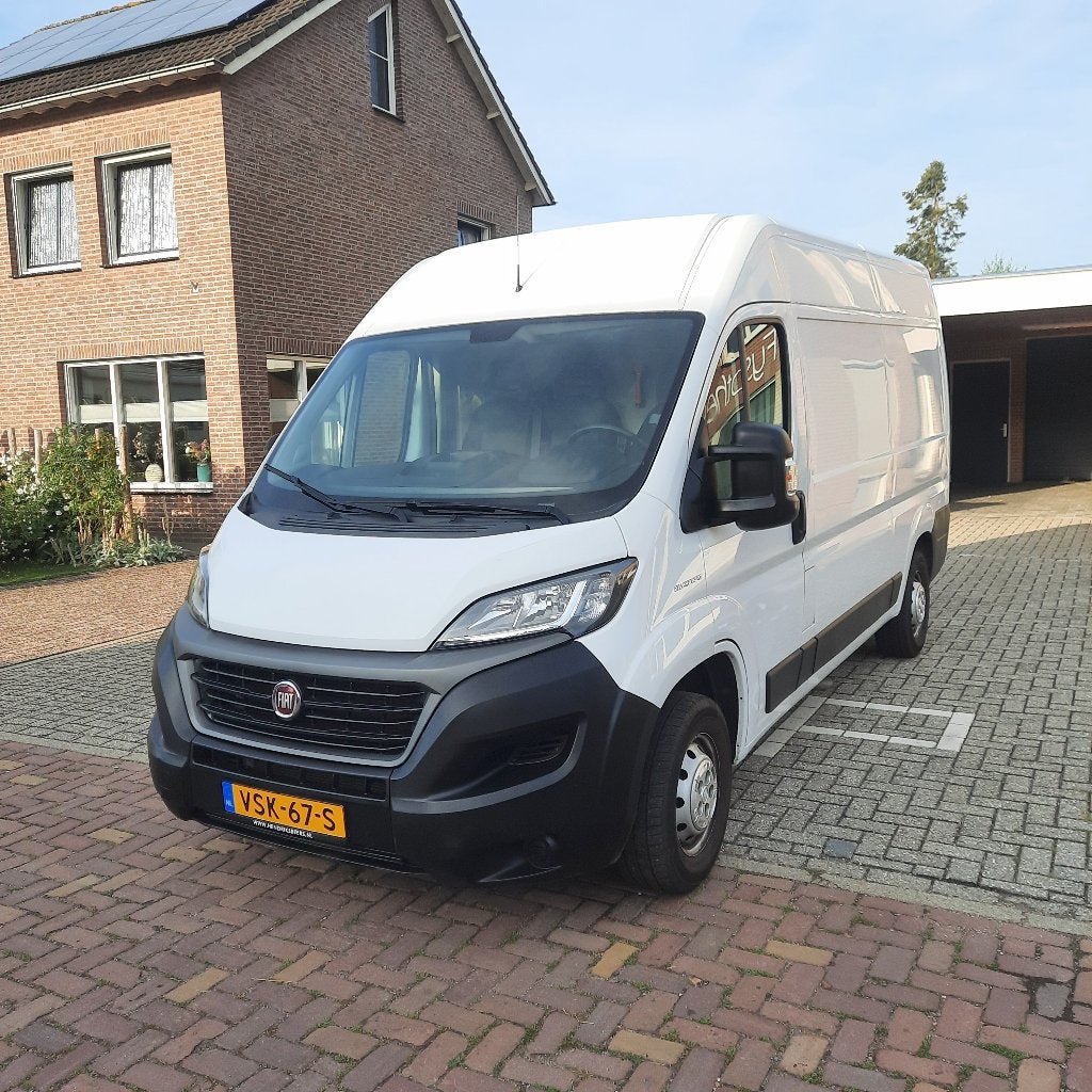 Fiat Ducato GB 3.5T 2.3 MJ 140pk L2h1 345 met Ramen 2021 Wit, Auto's, Voorwielaandrijving, Stof, Euro 6, Wit