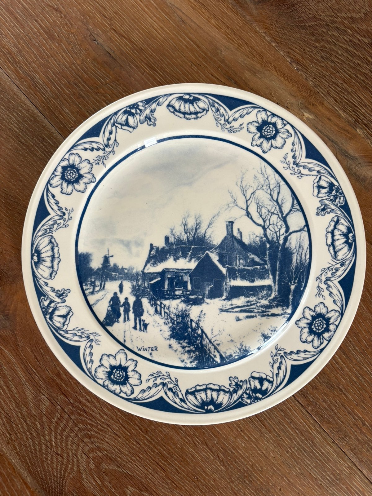 WANDBORD DELFTS BLAUW ‘WINTER’, Ophalen