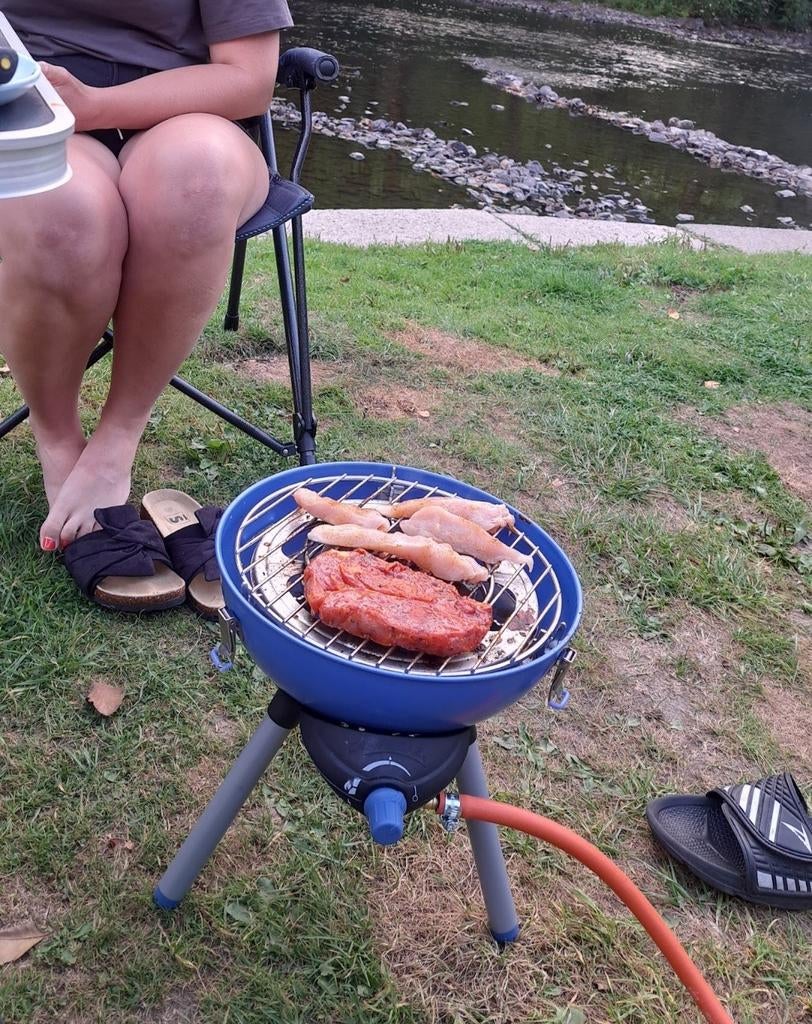 Campingaz Skottelbraai met draagtas, Ophalen, Zo goed als nieuw, Campingaz, Met accessoires