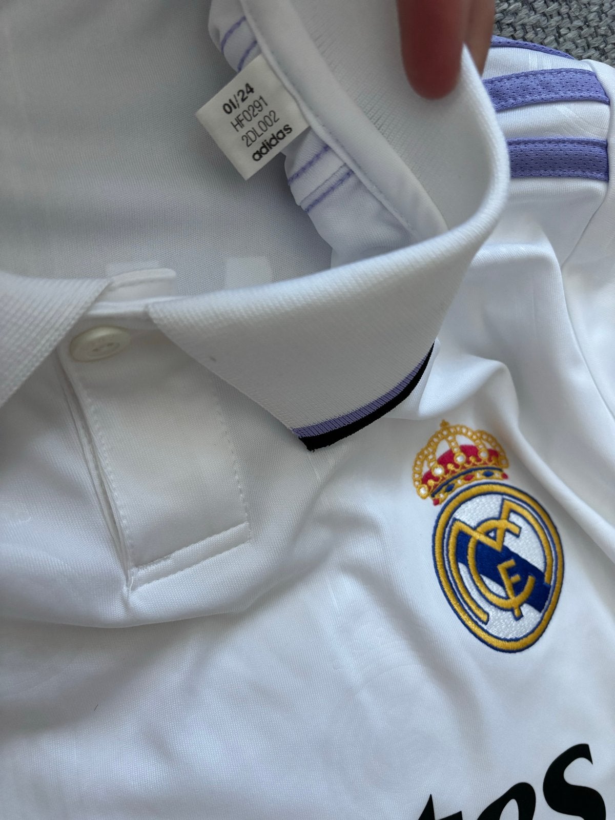 Real Madrid Thuisshirt 2022/2023 Maat L - Zo goed als nieuw, Maat 52/54 (L), Wit, Ophalen of Verzenden, Zo goed als nieuw